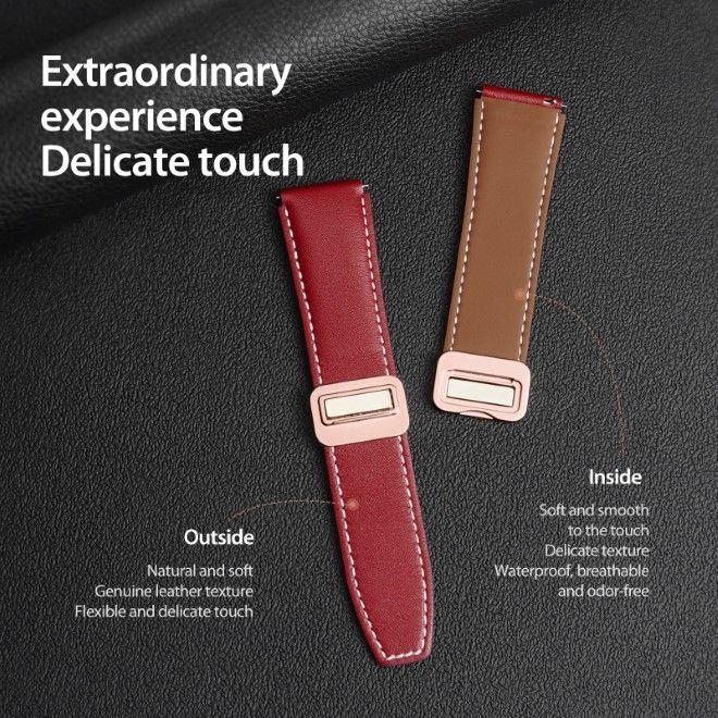 Image du produit Dux Ducis YA Series Bracelet en cuir véritable (22 mm, Cuir véritable, Galaxy Watch3 (45mm), Gear S3 Classic, Gear S3 Frontier)