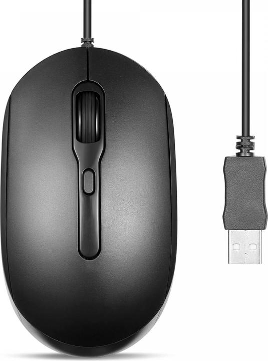 Immagine prodotto Perixx PERIMICE-222 Kabelgebundene Optische Maus, Verstellbare DPI 1200/1600/2000, Leiser klick, 1,8