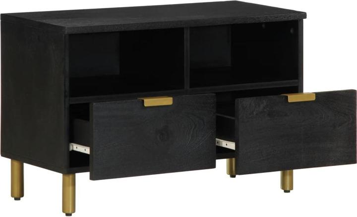 Image du produit VidaXL Armoire TV Lowboard Meuble TV Noir Matériaux dérivés du bois (70 x 33 x 46 cm)