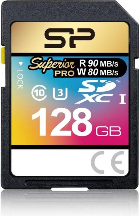 Immagine prodotto Silicon Power Scheda di memoria SDXC 128GB Superior Pro UHS-1 U3 (128 GB, SDXC, U3, UHS-I)