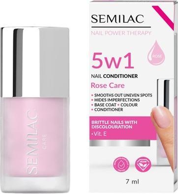 Produktbild Semilac 5in1 Rose Care Nail Conditioner 7ml (7 ml)