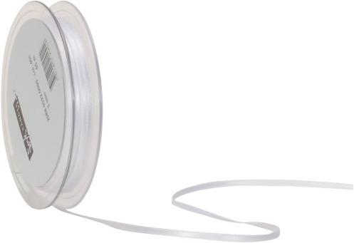 Spyk Satinband 2088.401 3mmx50m weiss (Geschenkband, 1 x)