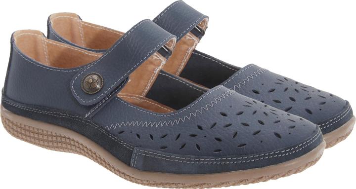 Actual product image Boulevard Summer MaryJane shoes with hole pattern and velcro fastening wide fit (37)