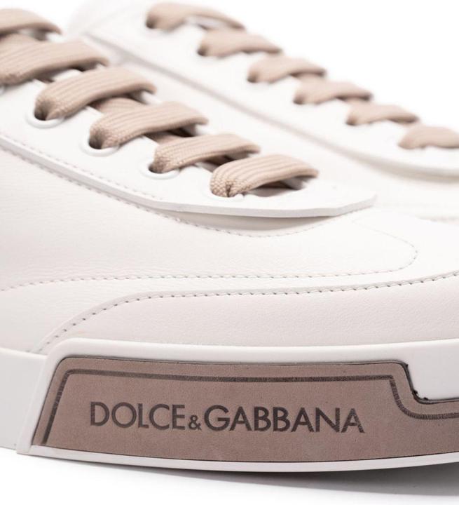 Immagine prodotto Dolce & Gabbana portofino yatch sneakers in calfskin color white and dove grey (41)