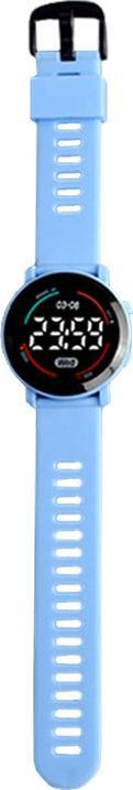 Image du produit Cbx Montre numérique à LED M6 Sport avec bracelet en silicone Affichage 12 heures bleu clair (40 mm)