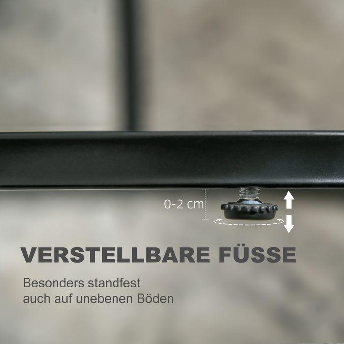 Produktbild Swisshandel24 2er-Set Beistelltisch im Industriedesign, Marmoroptik, Couchtisch, Beistelltisch, stapelbar, Schwarz