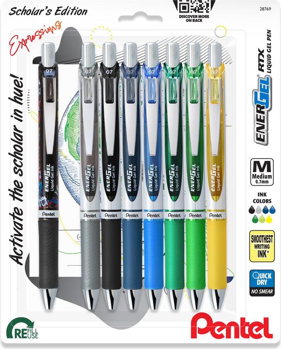 Produktbild Pentel EnerGel Tintenroller (Mehrfarbig, 8 x)