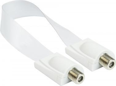 Productafbeelding Good Connections SAT-venster doorvoer Hoogwaardig, wit, totale lengte incl. stekker 32cm, flexibele lengte 23cm (Raamdoorvoer)