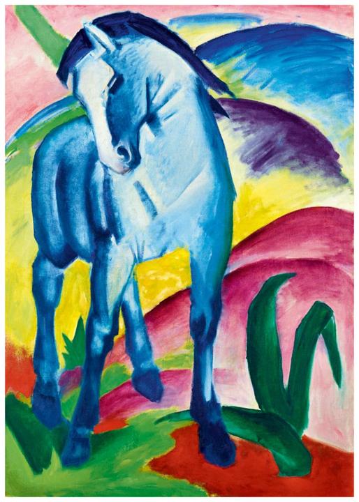 Produktbild Bluebird 60069 Puzzle 1000 pcs. Museum Series Franz Marc - Blue Horse I, 1911 (1000 Teile)