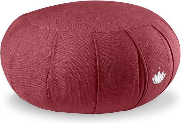 Lotuscrafts Zafu-Meditationskissen Zen Kapok Bordeaux