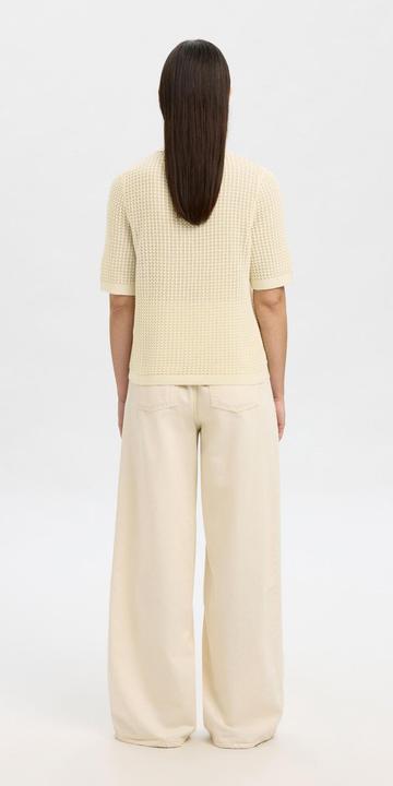 Produktbild Selected Femme Baumwoll Polohemd aus Strick (M)