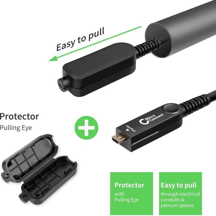 Produktbild MicroConnect HDM191915V2.0DOP HDMI-Kabel 15 m HDMI Typ A (Standard) HDMI Typ D (Mikrofon) Schwarz (15 m, HDMI)