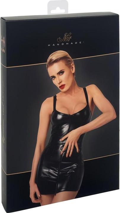 Produktbild Noir Handmade F320 Wetlook Minikleid mit Ring - 3XL (3XL)