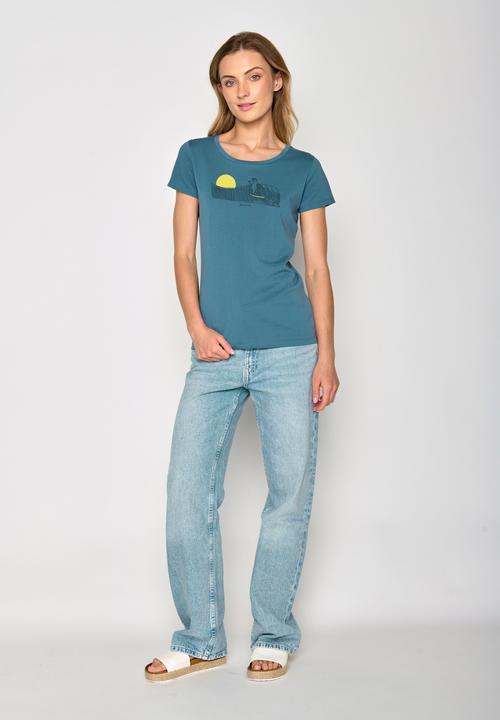 Produktbild Greenbomb Women's Animal Sloth Waves Loves T-Shirt (XL)