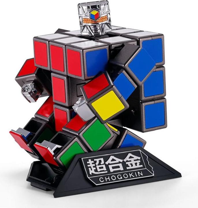Actual product image Bandai Rubik's Cube Soul of Chogokin diecast action figure Rubik's Cube Robo 15 cm