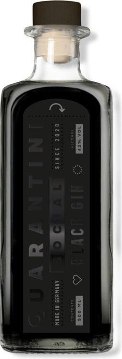 Actual product image Quarantini Social Black Gin Gin from Germany (1 x 50 cl)