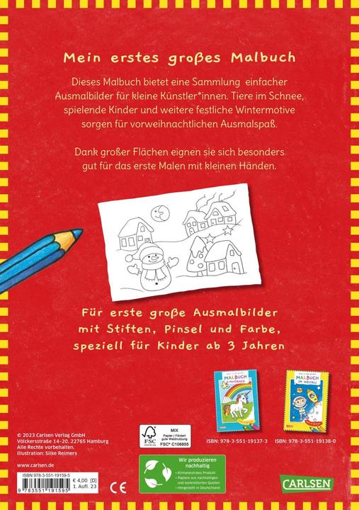 Image du produit Mon premier grand livre de coloriage : Noël