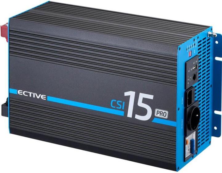 Produktbild Ective CSI 15 PRO 1500W/12V Sinus-Wechselrichter mit Netzvorrangschaltung und Ladegerät