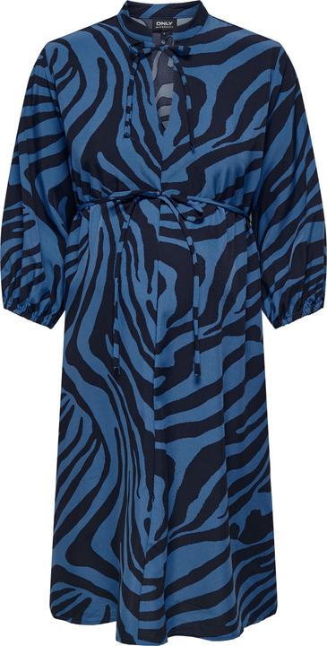 Image du produit Only Maternity Coupe normale Col en V Poignets élastiques Manches ballon Robe courte (M)