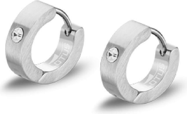 Image du produit Lotus Style - Boucles d'oreilles rondes modernes en LS2160-4 / 2 acier (L) (Acier inoxydable)