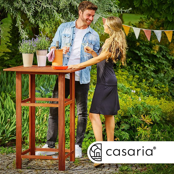 Actual product image Casaria Bar table with stool (75 x 75 x 110 cm)