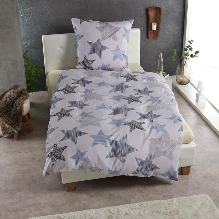 Produktbild Traumschlaf Sterne blau (Bettwäsche Set, 200 x 220 cm)