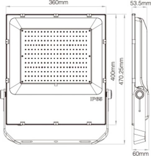 Image du produit Milight Projecteur professionnel à LED RGBW sans fil 200W IP65 (17000 lm, IP65)