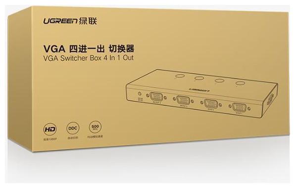 Actual product image Ugreen VGA Video Switch 4 Port 1080P/60Hz CM153 50279