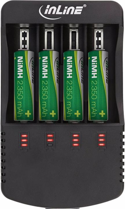 Actual product image InLine 01287L (1 pcs., A, C, AAAA, AA, AAA, Chargers without battery)