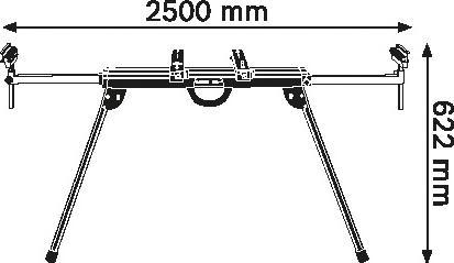 Produktbild Bosch Professional GTA 2500 (39.50 cm, 130 cm)