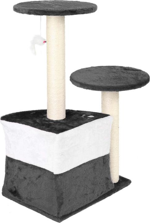 Image du produit Wiltec Arbre à chat gris 71cm Arbre d’escalade Arbre de grattage Jeu Chats (71 cm, Gris)
