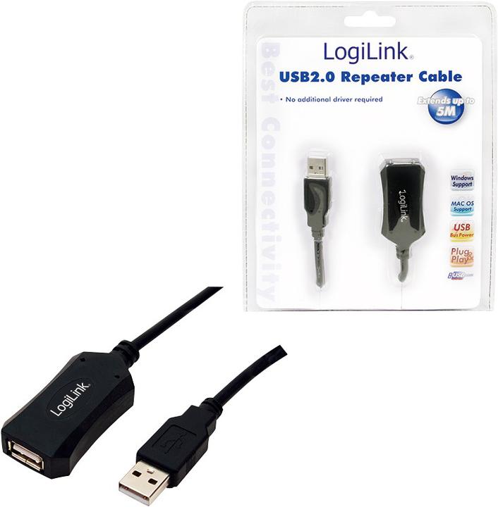 Actual product image LogiLink USB A - A (5 m, USB 2.0)