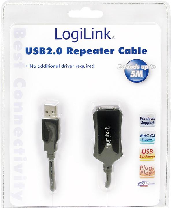 Actual product image LogiLink USB A - A (5 m, USB 2.0)
