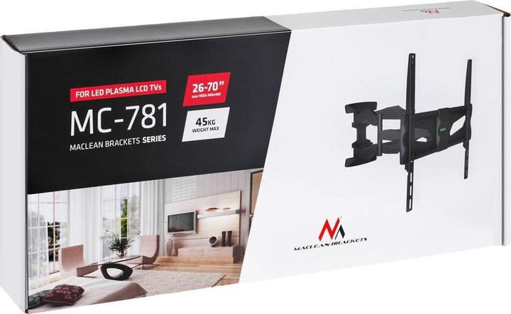 Immagine prodotto Maclean MC-781 Supporto TV (70 pollici) (Muro, 70", 45 kg)