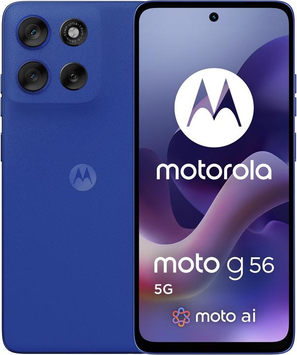 Actual product image Motorola Moto G56 (256 GB, Dazzling Blue, 6.72", Hybrid Dual SIM, 50 Mpx, 5G)