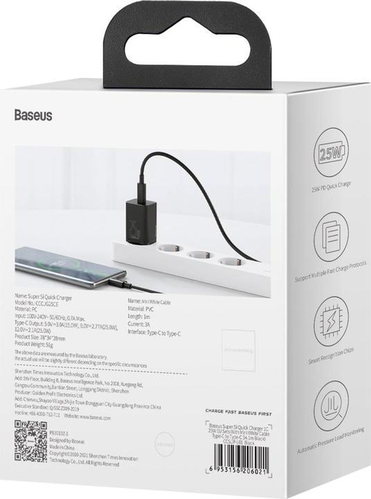 Produktbild Baseus Super Si Set Quick Charger (25 W)