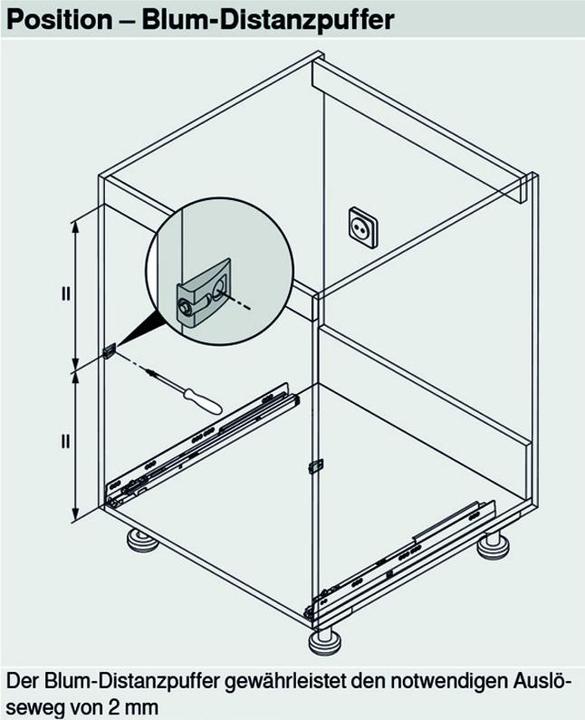 Produktbild Blum SERVO-DRIVE uno für stehende Mülllösungen