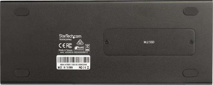 Actual product image StarTech Dual 4K 60Hz Monitor Thunderbolt™ 3 Docking Station - PCIe M.2 and SD Card Reader (Thunderbolt, USB-A, USB-C, 1 Ports)
