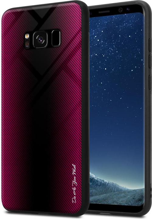 Produktbild Cadorabo TPU Gestreiftes Glas Cover (Samsung Galaxy S8+)