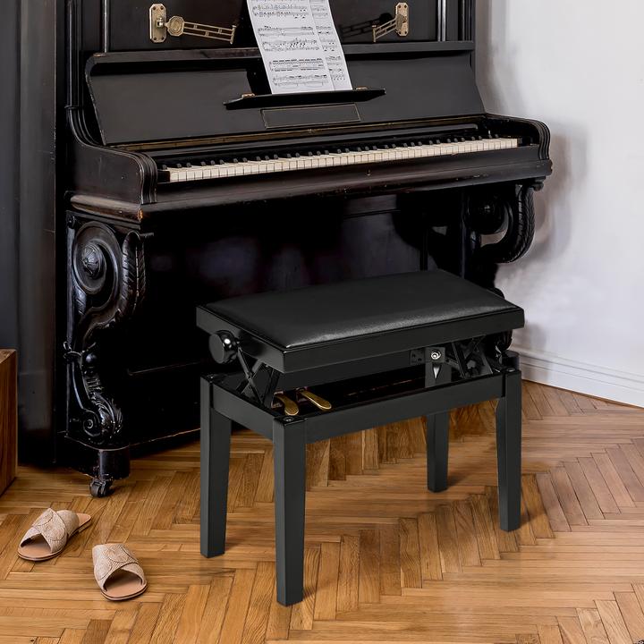 Immagine prodotto Homcom Sgabello per pianoforte con cuscinetti antiscivolo per i piedi (Poltrona del batterista)