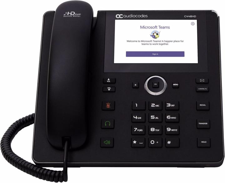 Actual product image Audiocodes Desk phone C448HD Teams
