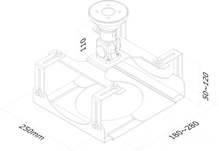 Image du produit Neomounts BEAMER-C300, max : 15kg /15cm de hauteur / (Plafond)