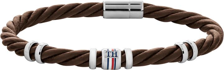 Tommy Hilfiger décontracté (21.50 cm, Acier inoxydable, Cuir)