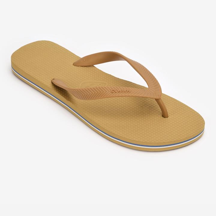 Actual product image Olaian Thong sandals men 500 beige (41, 42)