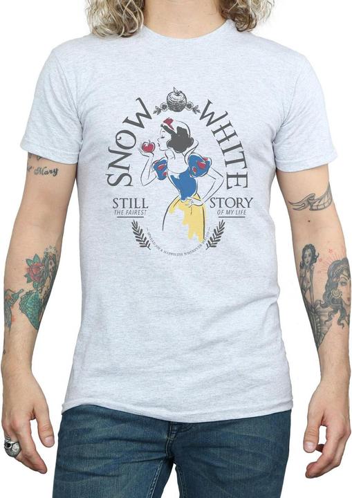Actual product image Disney Princess Mens Snow White Fairest Story T-Shirt (S)