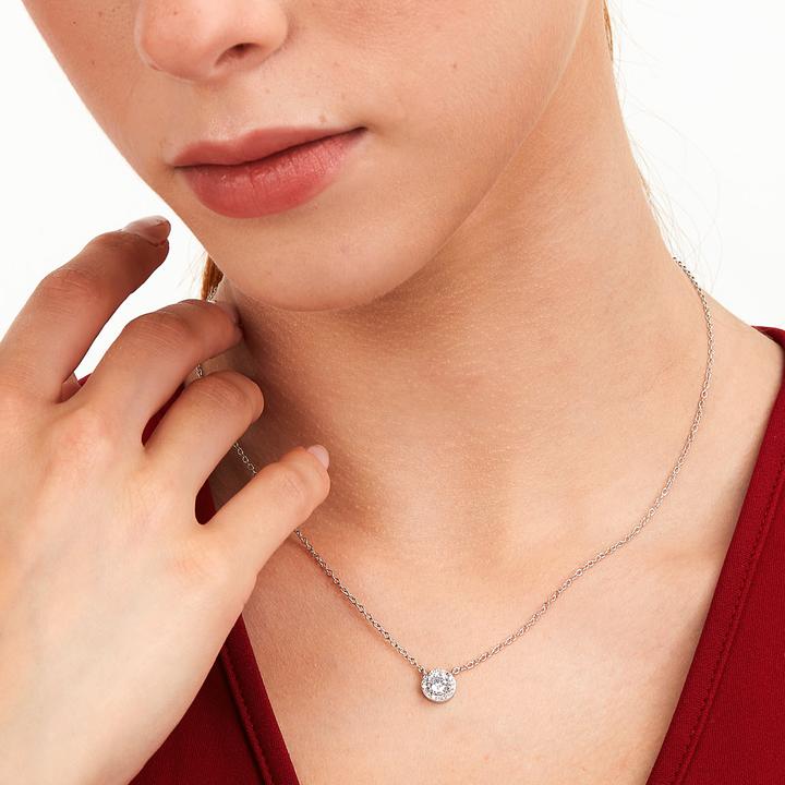 Produktbild La Petite Story Elegant silver necklace with zircons Silver LPS10AWV05 (925er Silber)