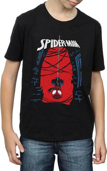 Actual product image Spiderman Boys Hanging Cotton T-Shirt (116)