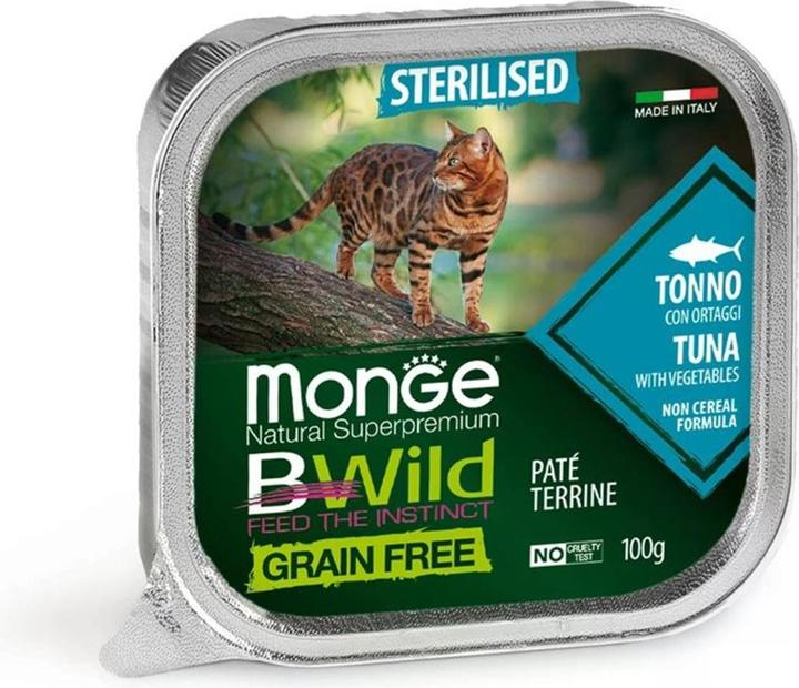 Image du produit Monge Cat Wet Grainfree Sterilised Thon (Adulte, 1 pcs, 100 g)