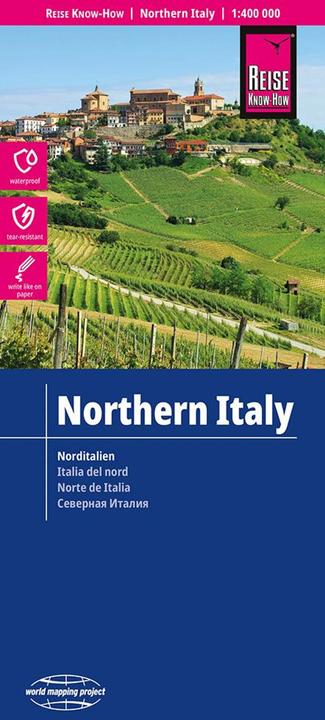 Actual product image Map of Italy, North / Northern Italy (1:400,000)