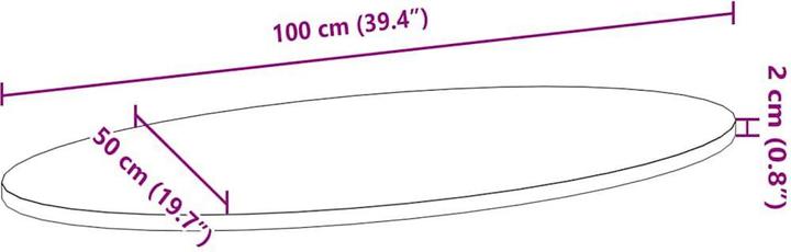Image du produit VidaXL Lyndsie (100 x 50 x 2 cm)